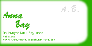 anna bay business card